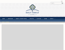 Tablet Screenshot of holyfamilyschool.com